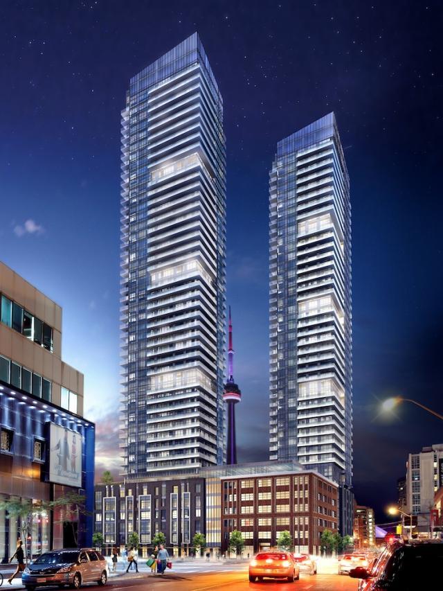 King Blue Condos, Toronto. Developed by Easton's Group & Remington