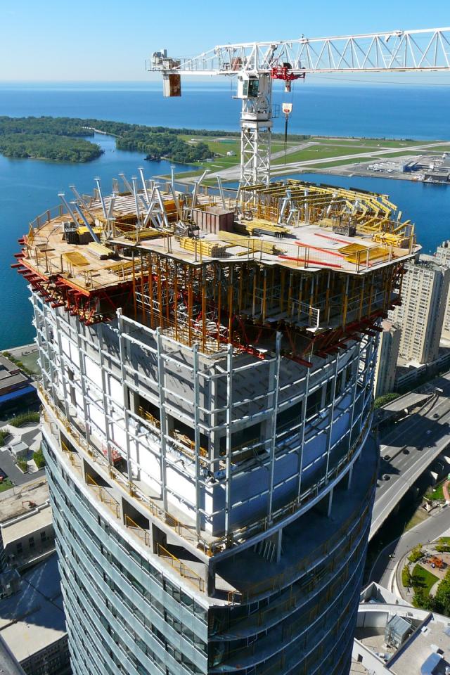 Top of Ïce's South Tower, Toronto, Lanterra, architectsAlliance