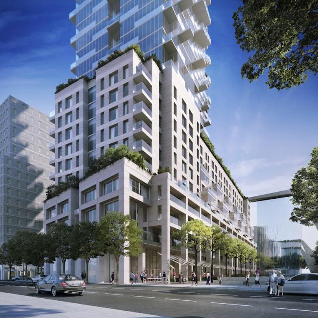 Monde Condominiums Toronto, designed by Moshe Sadie for Great Gulf