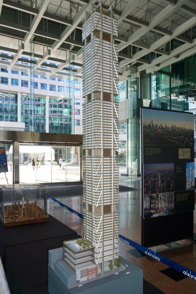 The One scale model, Toronto, Foster and Partners, Mizrahi Developments