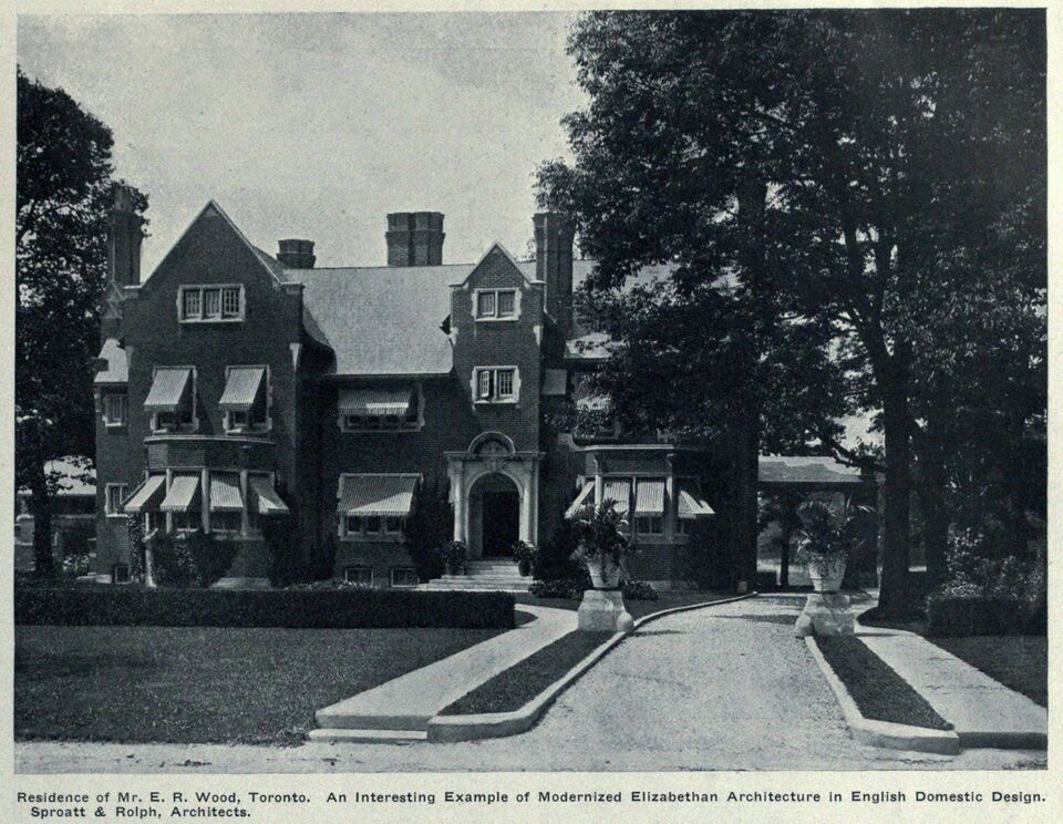 Then. 84 Queen's Park Crescent, circa 1910. Residence of E.R. Wood 