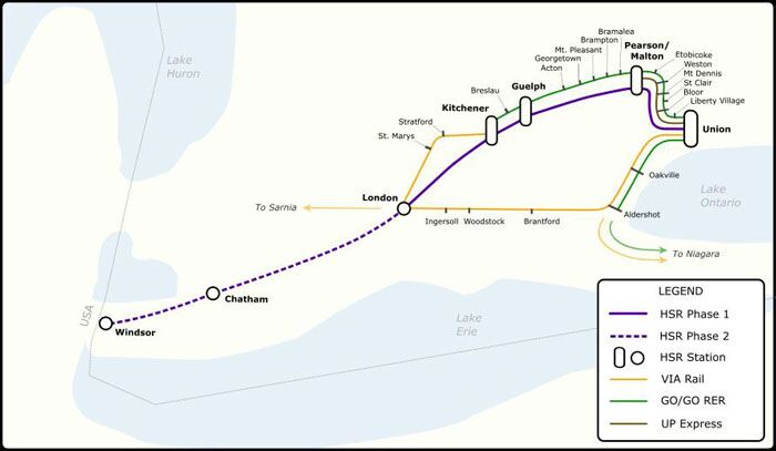 Ontario Advances High-Speed Rail Between Toronto and Windsor | Urban Toronto