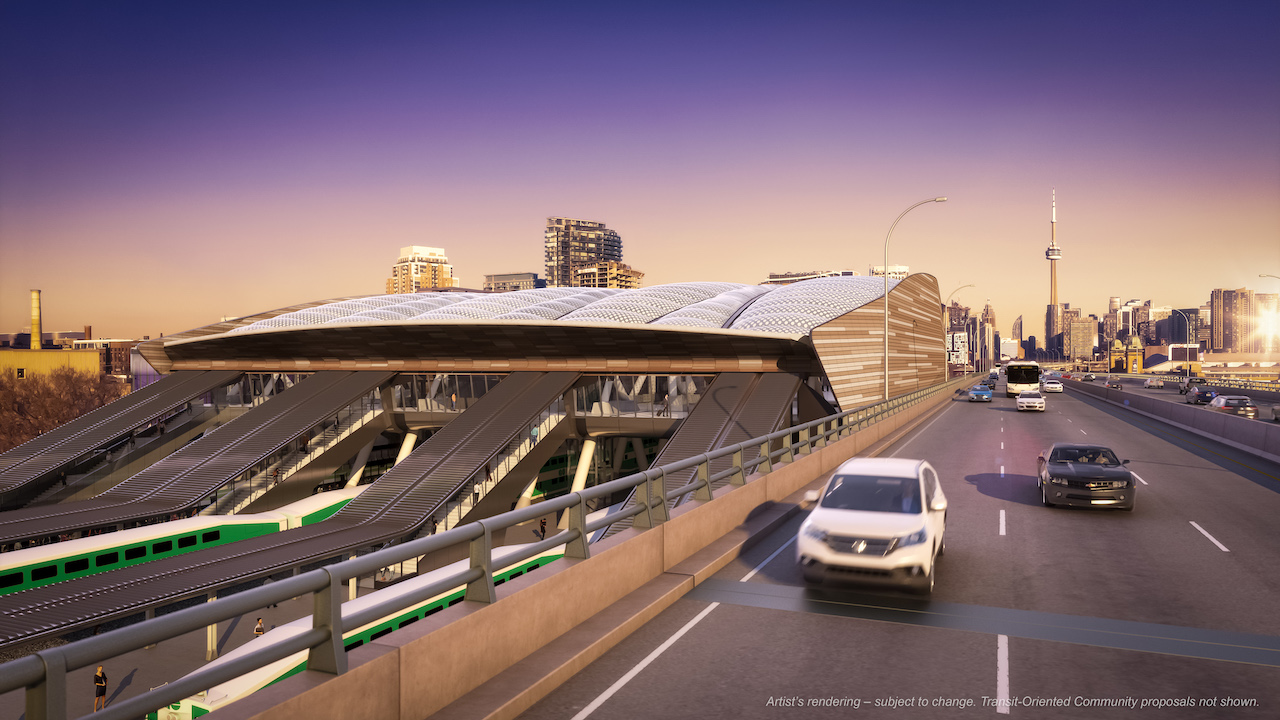 01_Future Exhibition Station and shared corridor view from the Gardiner Expressway.jpg