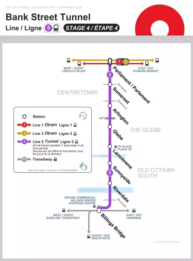 Bank Street O-Train Tunnel Map.JPG