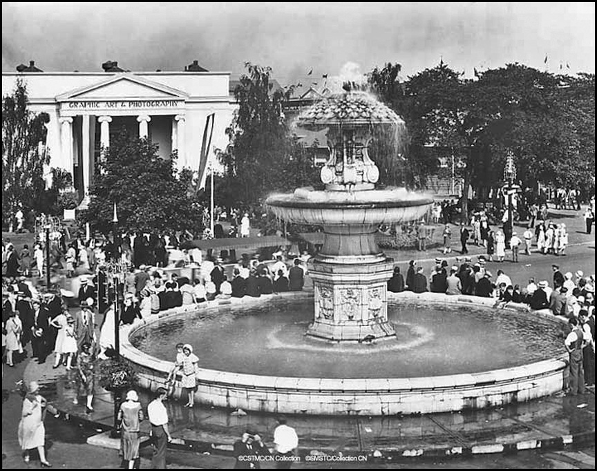 c.1920s CNE  Gooderham Fountain and Graphic Art & Photography Building.jpg