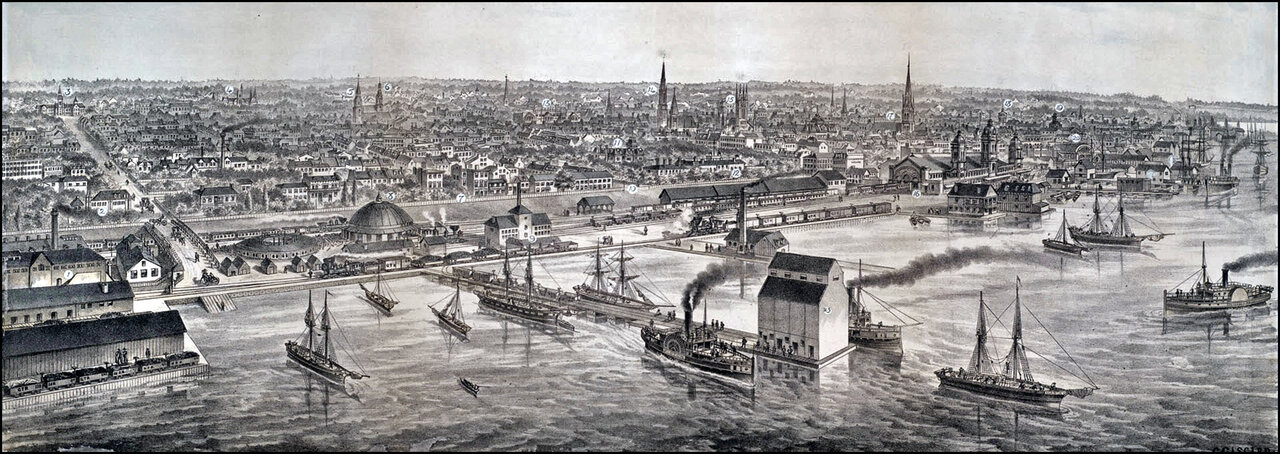 City of Toronto, from the Northern Railway Elevator. circa 1876  TPL.jpg