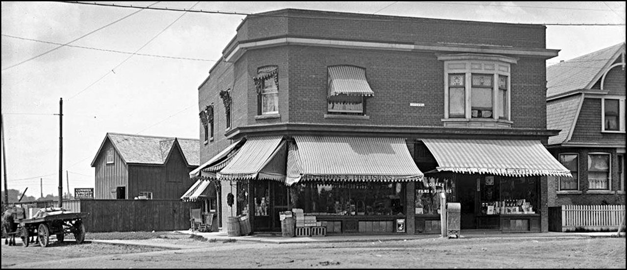 Danforth Avenue and (then) Don Mills NW corner Road 1913  CTA.jpg