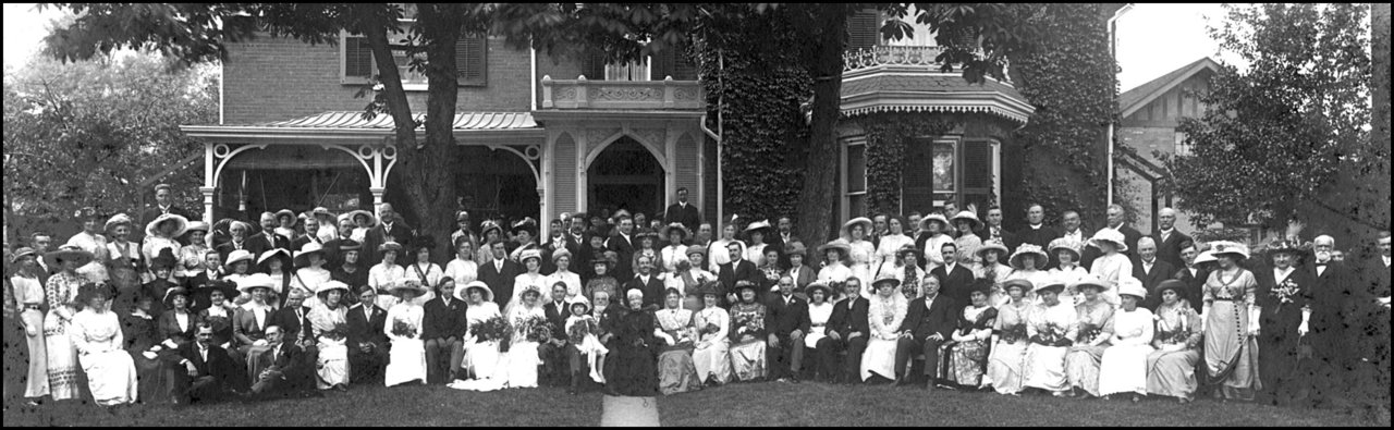 Edith Lamb and Gavin Browne wedding, Winchester St., north side, west of Sumach St.   Oct. 21,...jpg