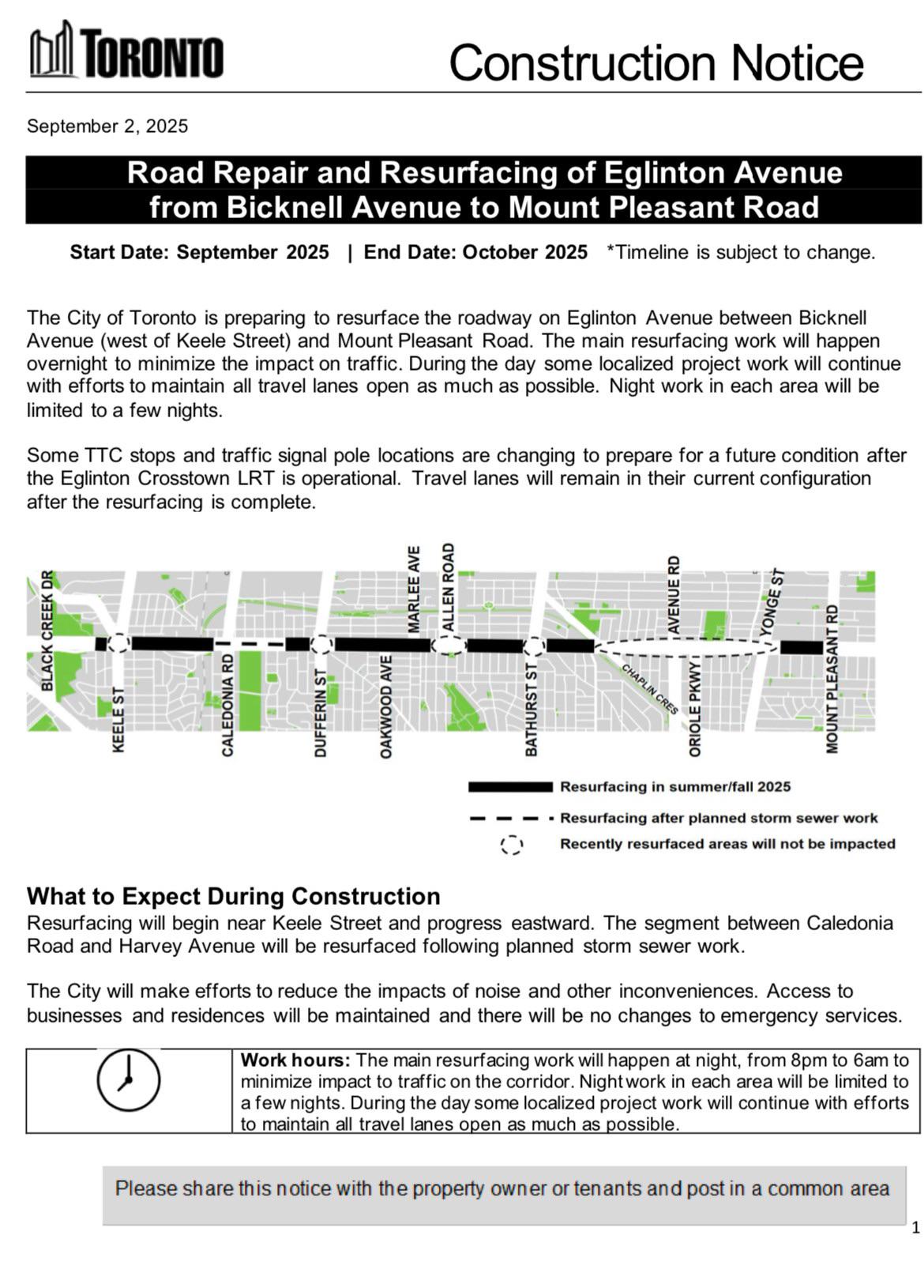Eglinton Construction Notice - September 2025 - Via City of Toronto.jpg