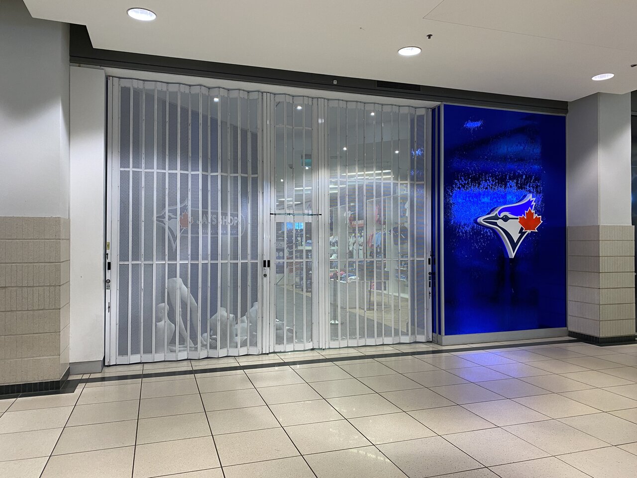 The Toronto Eaton Centre's store dedicated to the Blue Jays has