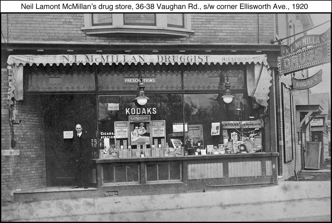 McMillan Drugs Vaughan Rd. 1920.jpg