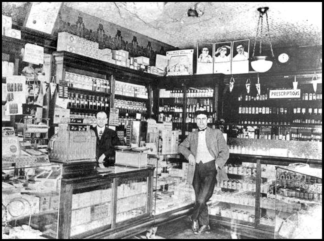Mirochnick's Drug Store interior, 811 Dundas Street West, Toronto, [1921 or 1922].jpg