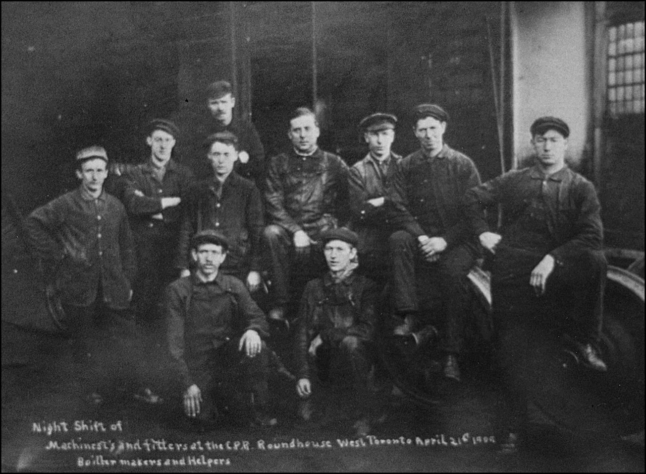 Night shift of machinists and fitters, boiler makers and helpers at the CPR Roundhouse West To...jpg