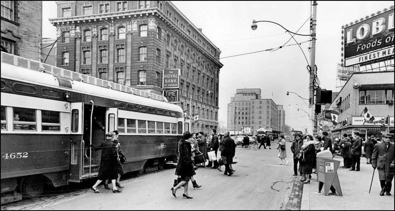North-east corner of Bloor and Yonge Sts. 1965   TPL.jpg