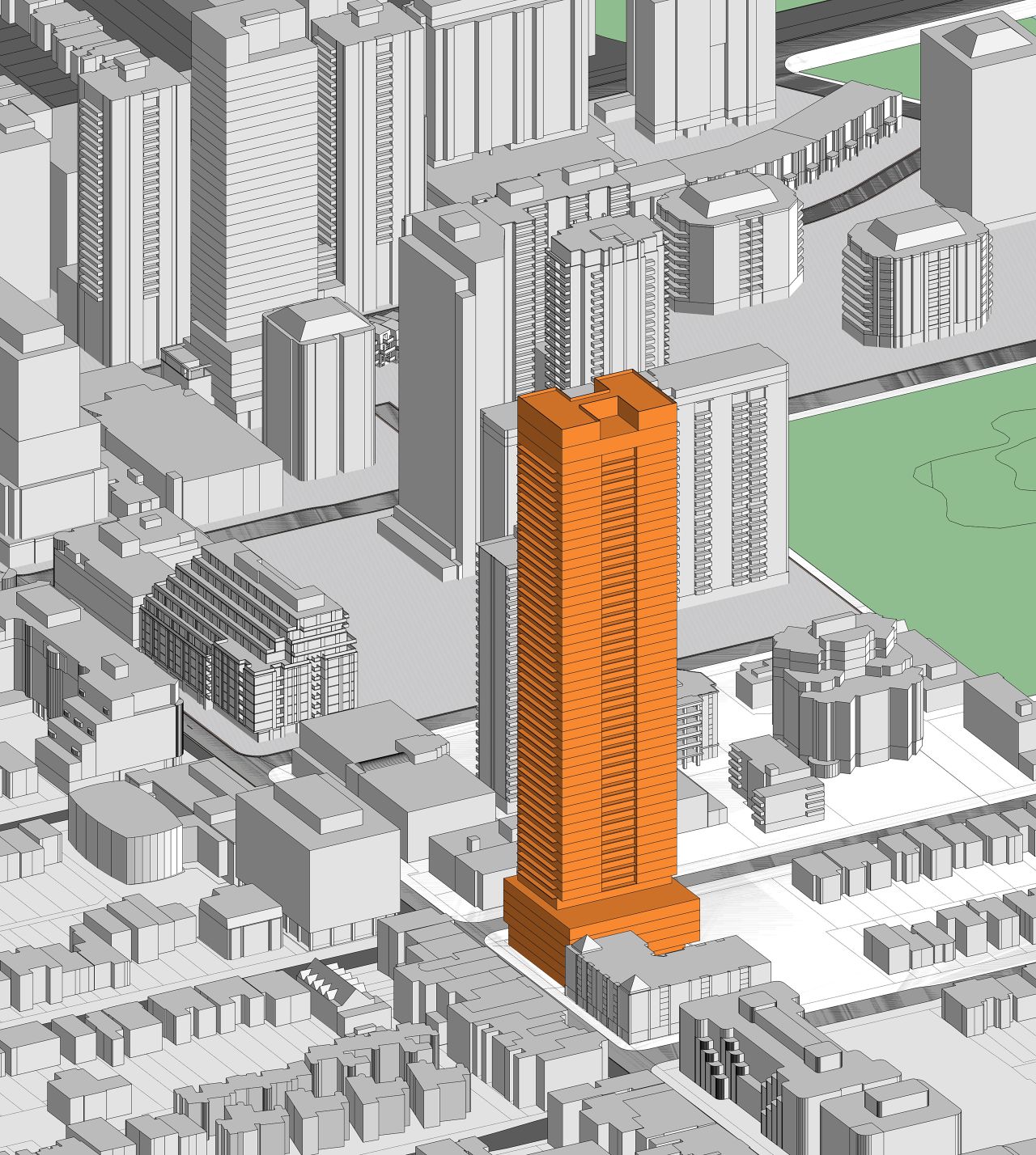 PLN - Renderings or Perspective Drawings - 1233 Yonge St- 3D View from South-West-0.jpg