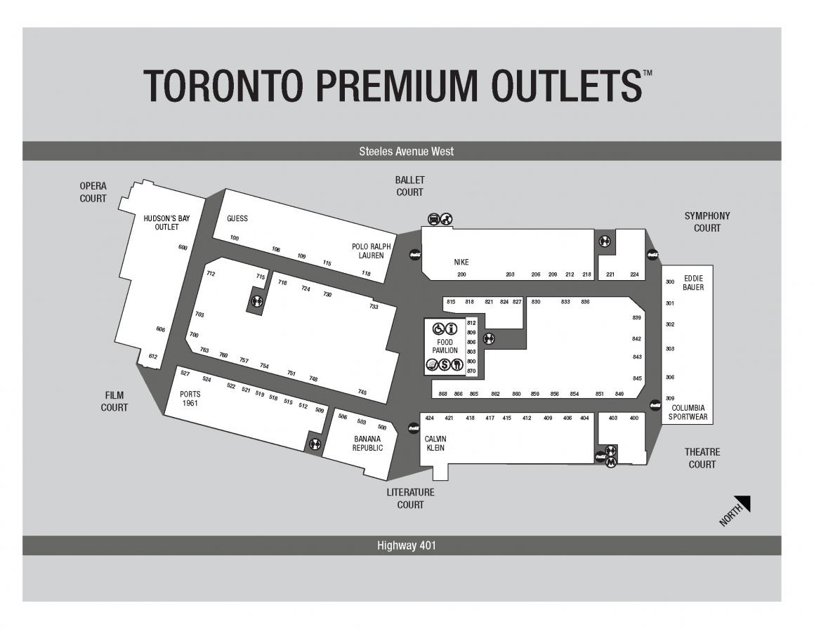Welcome To Toronto Premium Outlets® - A Shopping Center In Halton