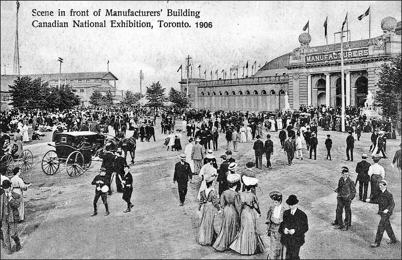 Scene in front of Manufacturers' Building Canadian National Exhibition 1906  TPL.jpg
