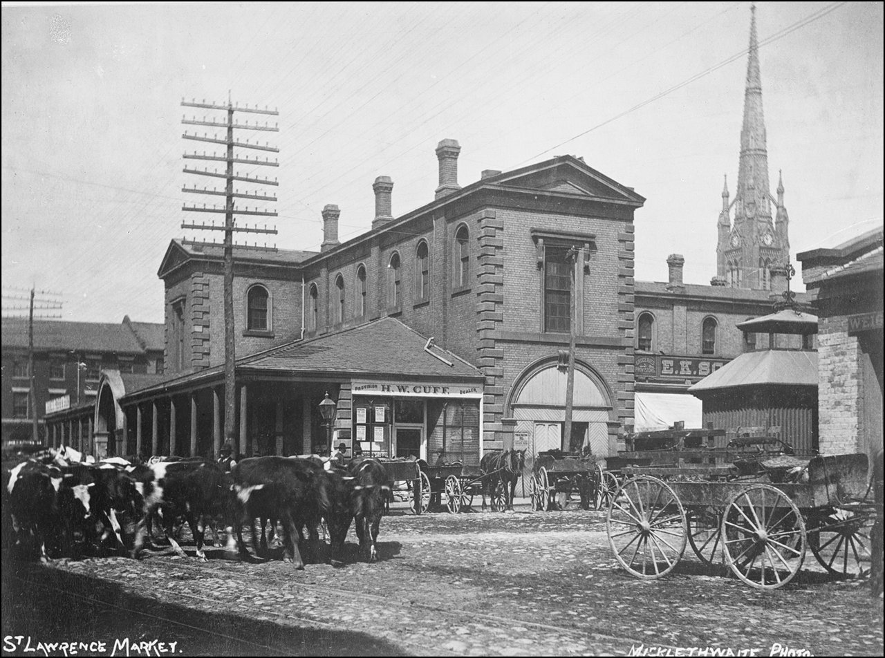 St. Lawrence N. Market (1850-1904), Front St. E., n. side, betw. Market & Jarvis Sts. 1888 TPL.jpg