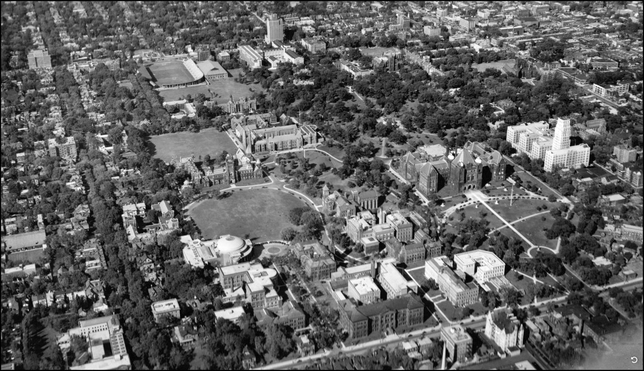 U. of T. campus aerial 1933 -UofT Archives.jpg