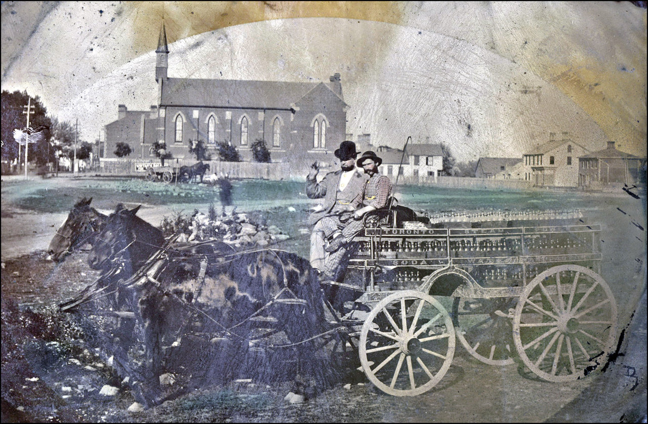 Wesley Methodist (United) Church, Dundas St. W., north west corner Ossington Ave., Shows cart ...jpg