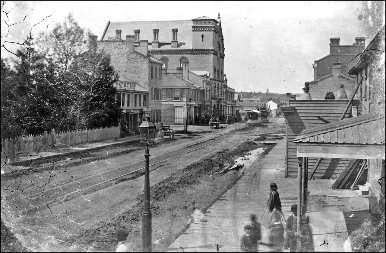 Yonge Street looking north from north of Asquith Avenue (then called Jarvis Street). 1861   TPL.jpg