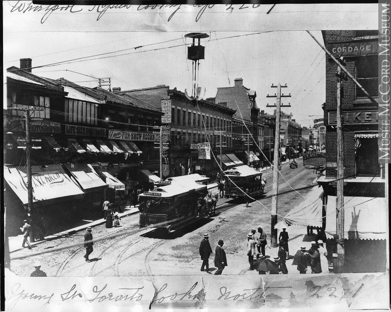 Yonge Street looking north, Toronto, ON, about 1890.jpg