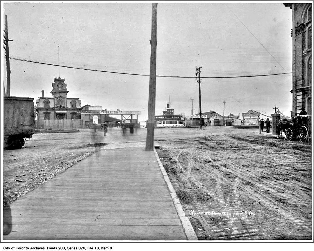 Yonge Street looking south towards The Esplanade and RR tracks, c.1893  CTA.jpg